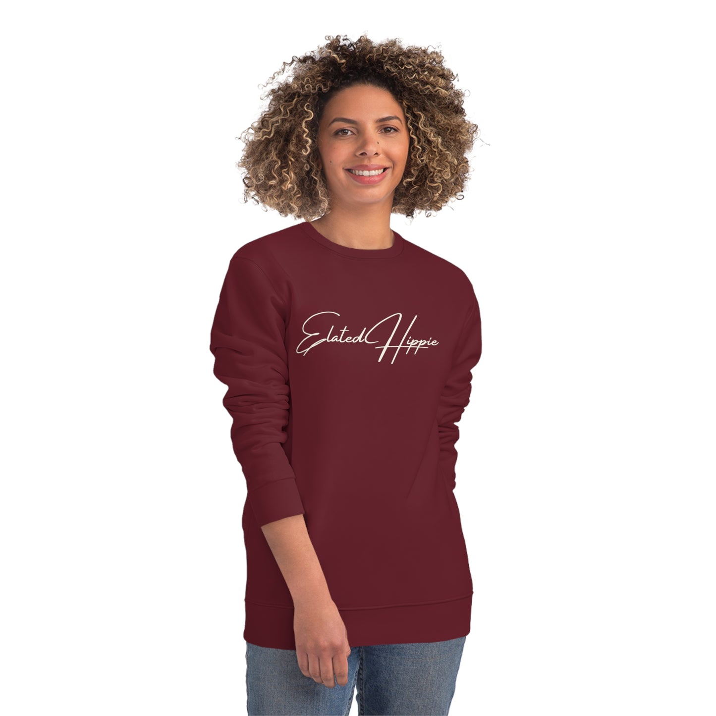 Elated Hippie Organic Cotton Sweatshirt - Cozy and Stylish for Comfort