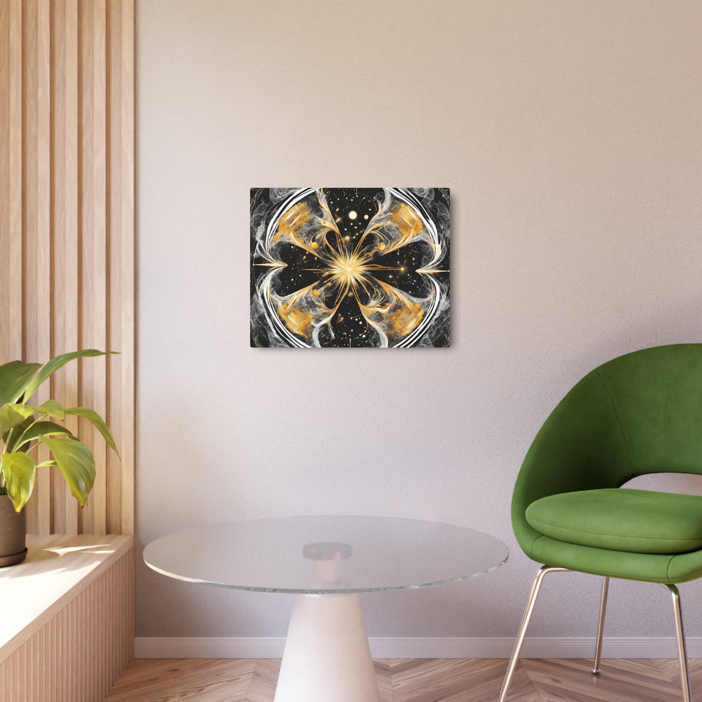 Elated Hippie Archangel Collection "Black into The Abyss" Metal Art Piece