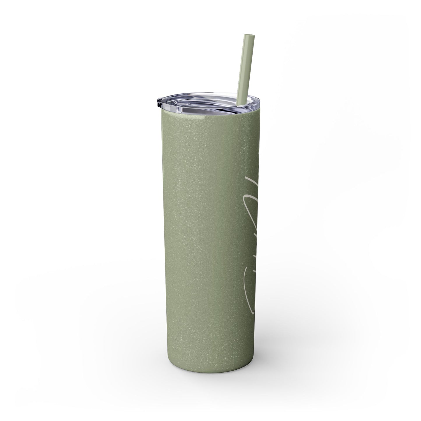 Elated Hippie 20oz Skinny Tumbler with Straw - Inspirational Drinkware for Eco-Conscious Lifestyle