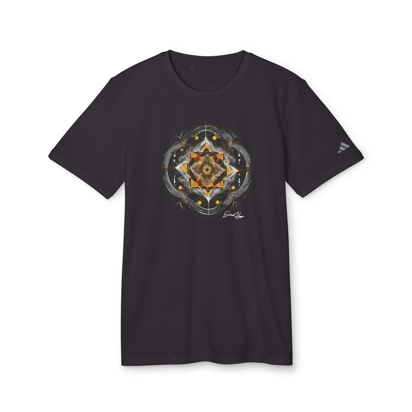 Elated Hippie "Black Into The AByss" Adidas Men's Sport T-shirt