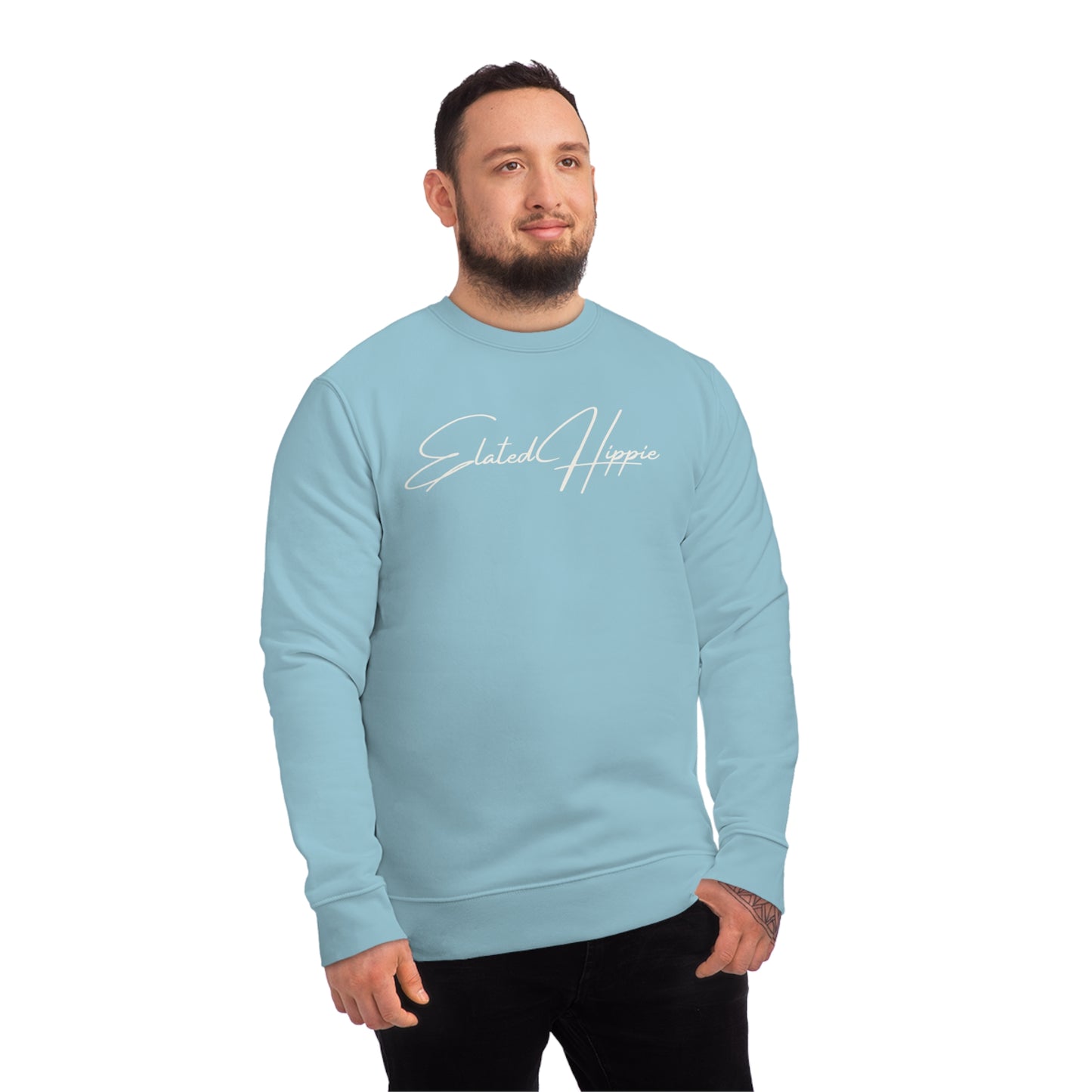 Elated Hippie Organic Cotton Sweatshirt - Cozy and Stylish for Comfort