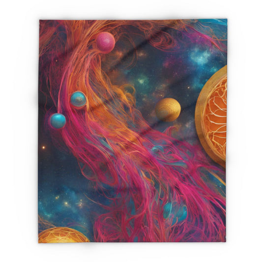 Elated Hippie "Celestial Space Roots" Fleece Blanket