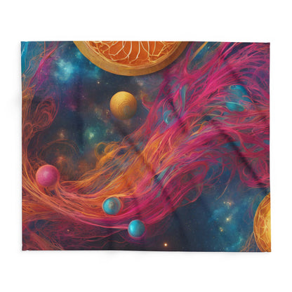Elated Hippie "Celestial Space Roots" Fleece Blanket