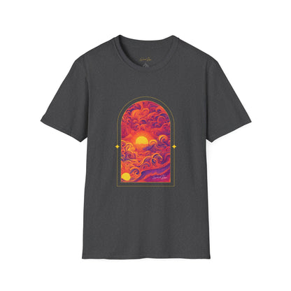 Elated Hippie 100% Cotton Sunset Psychedelic Arch T-Shirt