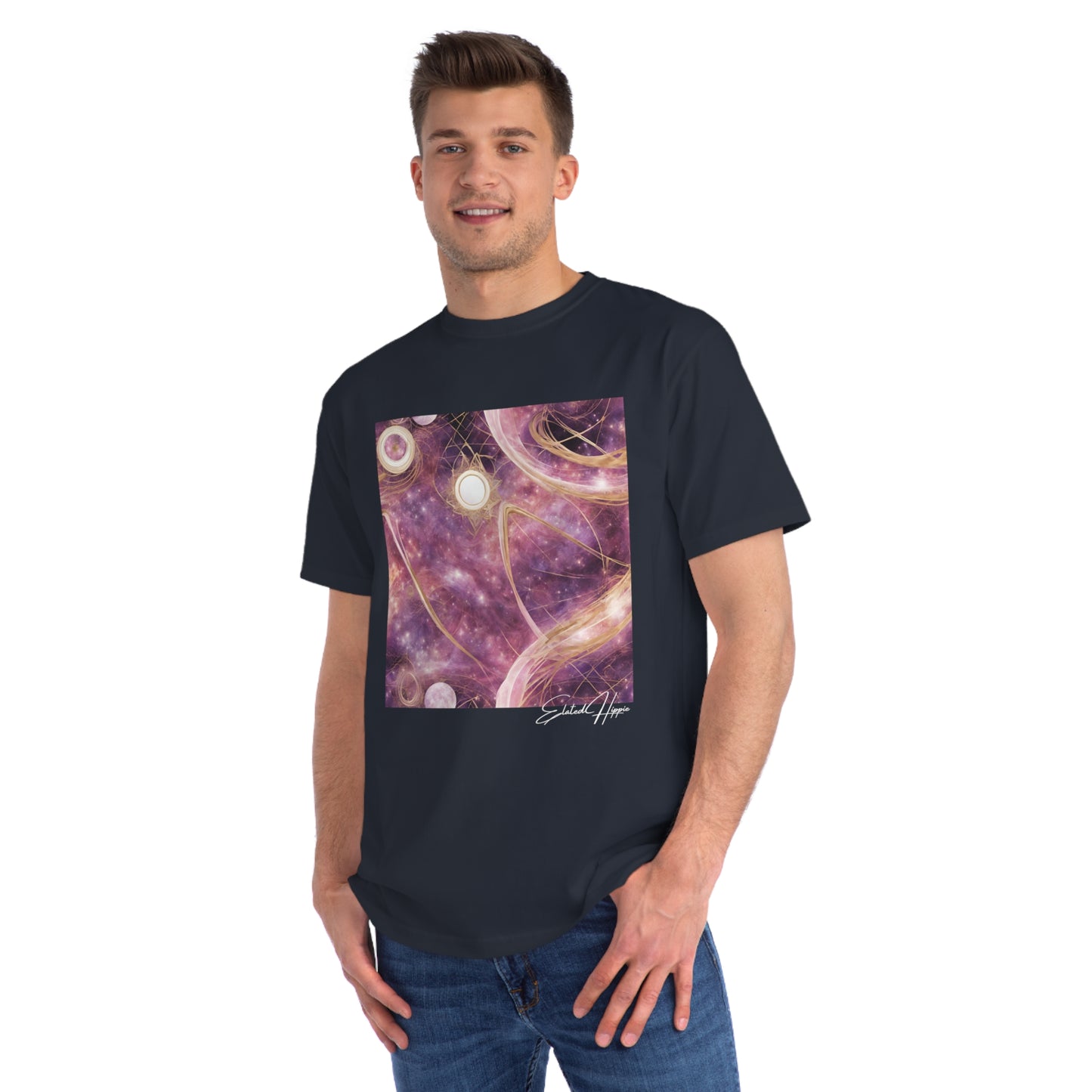 Elated Hippie Chasing Stars 100% Organic Cotton Men's Classic T-Shirt