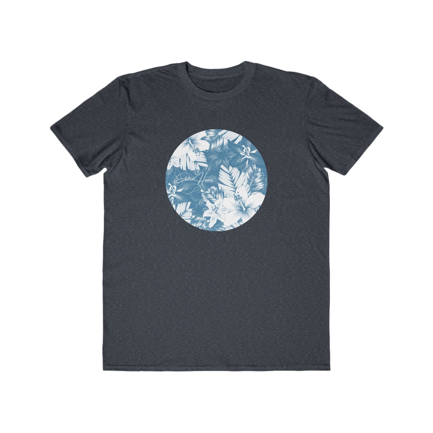 Elated Hippie Men's Lightweight Floral Tee, Casual Wear, Summer Fashion, Beach Vibes, Gift for Him, Everyday Style