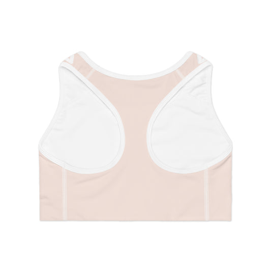 Elated Hippie Lotus Sports Bra - Peachy Cream