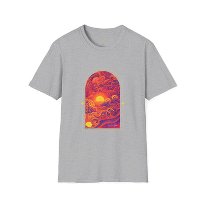 Elated Hippie 100% Cotton Sunset Psychedelic Arch T-Shirt