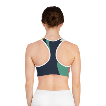 Elated Hippie Sports Bra - Stylish Activewear for Fitness Enthusiasts - Jungle Paradise