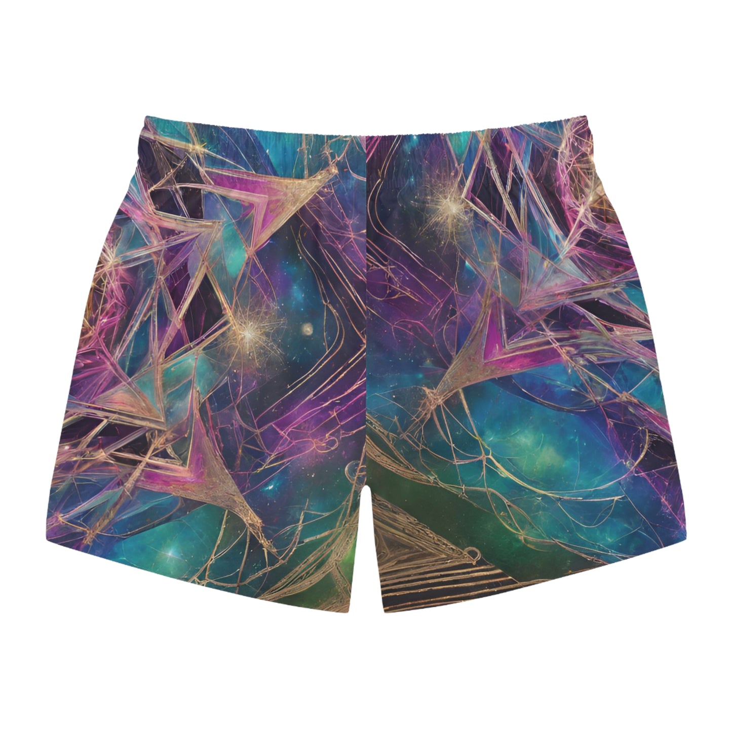 Elated Hippie Trivibe Illumination Series "Serenity Unleashed" Men's Swim Trunks