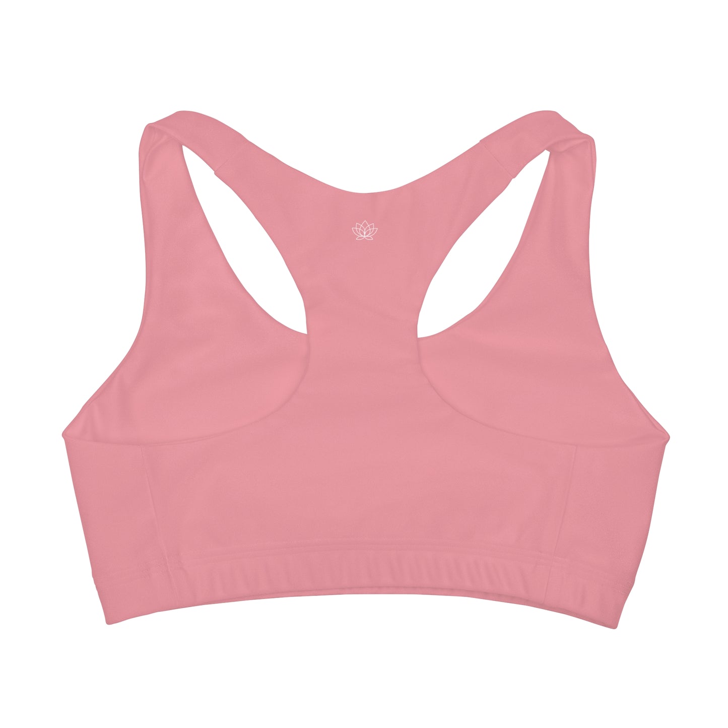 Elated Hippie Girl's Racerback Sports Bra 🎀✨ - Blush Pink