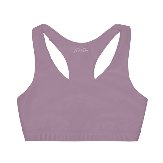 Elated Hippie Girl's Racerback Sports Bra 🎀✨- Lavender Frost