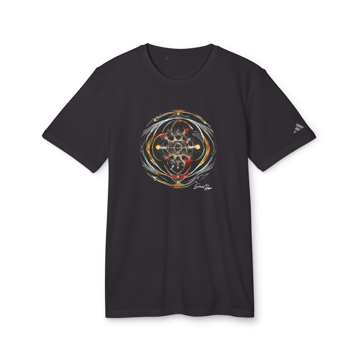 Elated Hippie "Black Into The Abyss" Adidas Men's Sport T-shirt