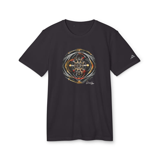 Elated Hippie "Black Into The Abyss" Adidas Men's Sport T-shirt