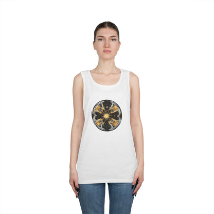 Elated Hippie Archangel Collection "Black Into The Abyss" 100% Heavy Cotton Tank Top Men's