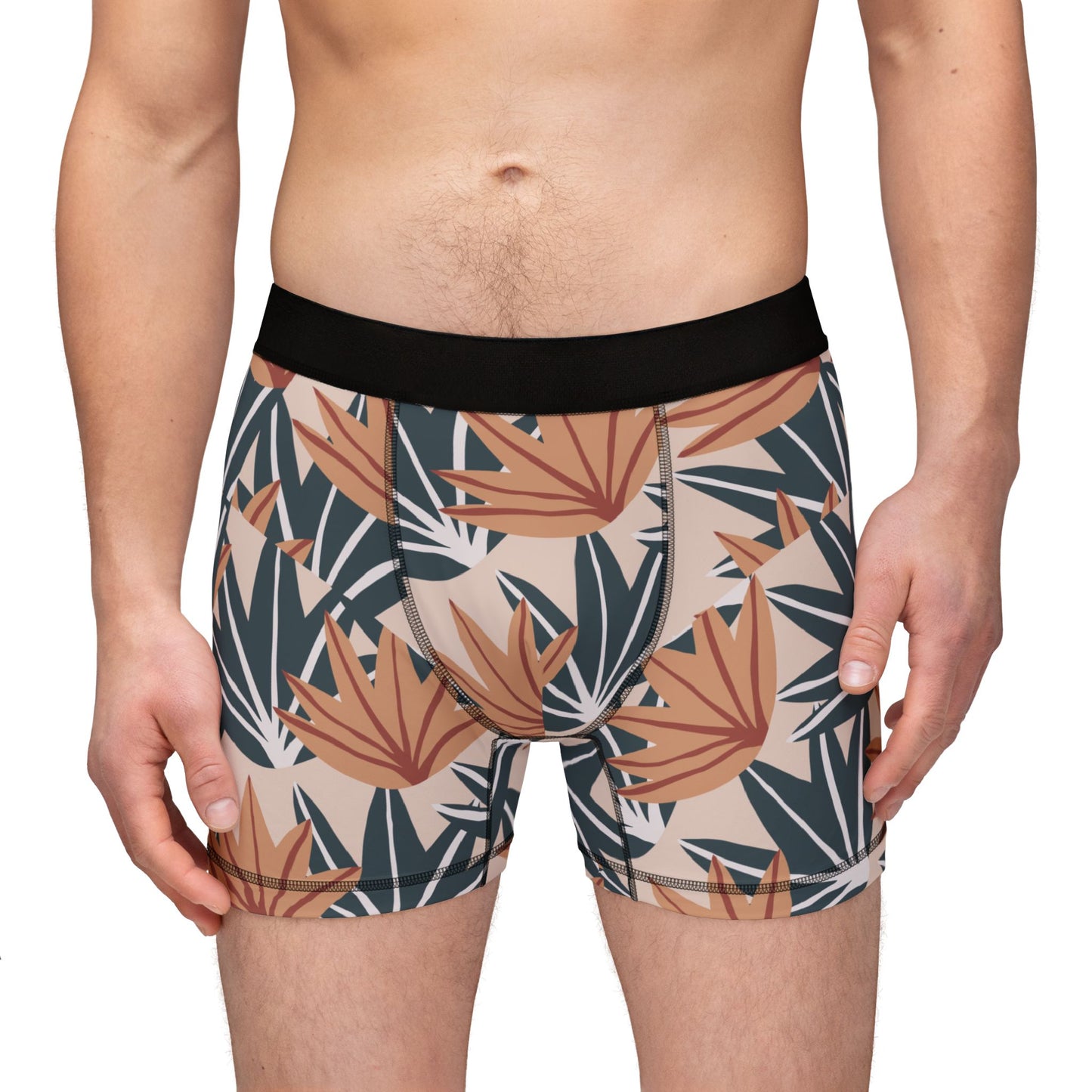 Elated Hippie Premium USA Made "Fan Palm"  Men's Boxers