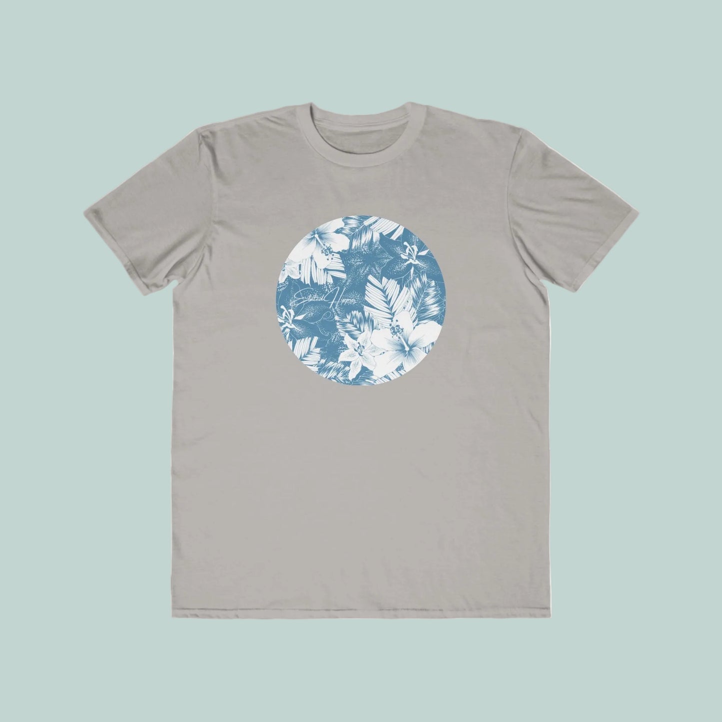Elated Hippie Men's Lightweight Floral Tee, Casual Wear, Summer Fashion, Beach Vibes, Gift for Him, Everyday Style