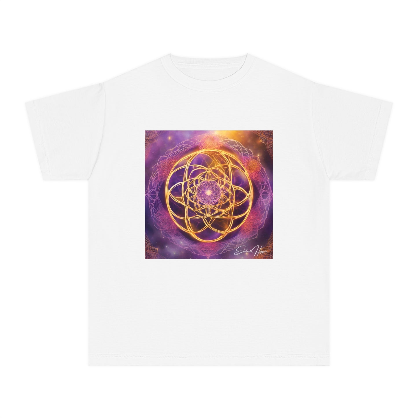 Elated Hippie Youth 100% Cotton  "Flower of Life" Tshirt