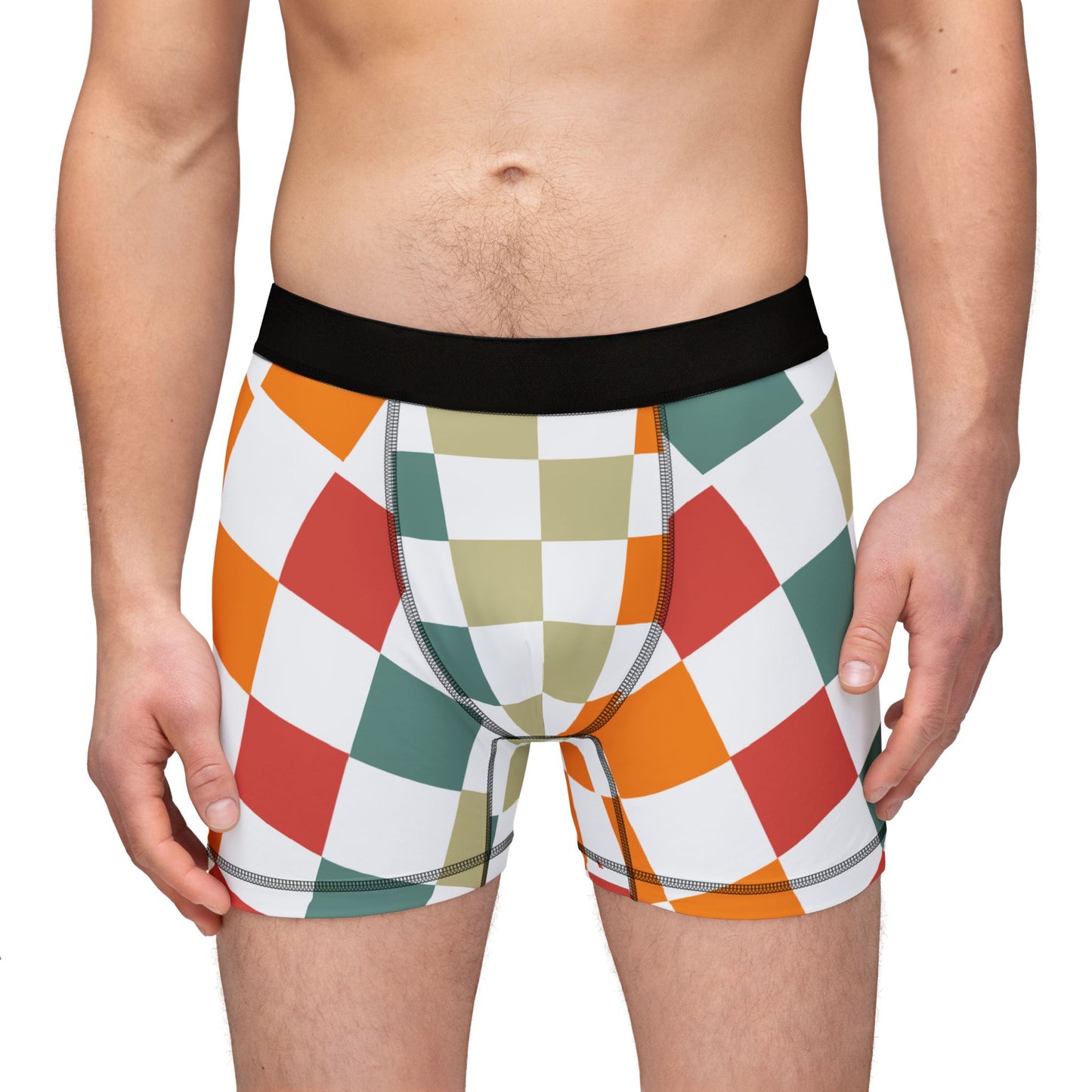 Elated Hippie Premium "Checkers"  Men's Boxers