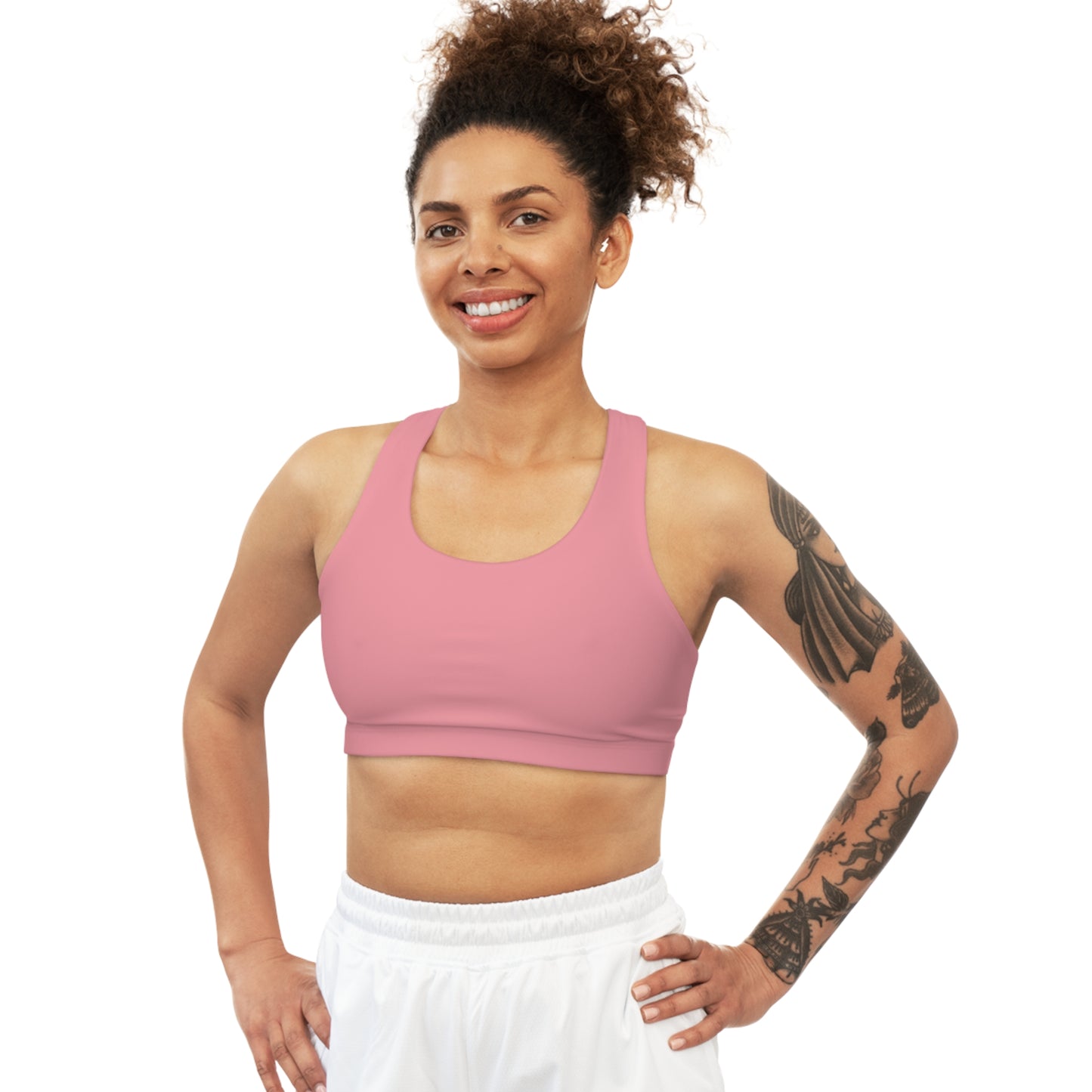 Elated Hippie EmpowerFlex Sports Bra - Blush Pink