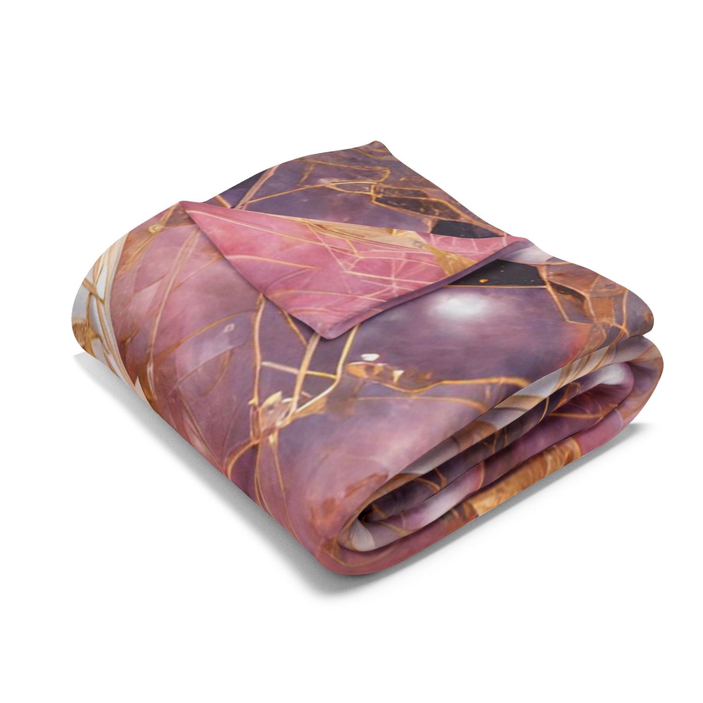 Elated Hippie Rose Quartz Space Compass Collection Fleece Blanket