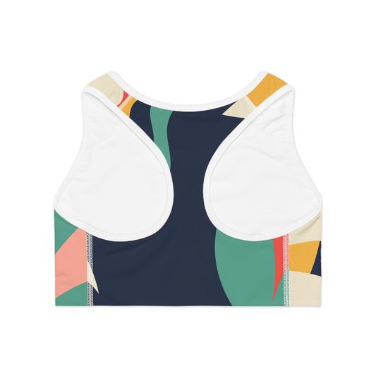 Elated Hippie Sports Bra - Stylish Activewear for Fitness Enthusiasts - Jungle Paradise