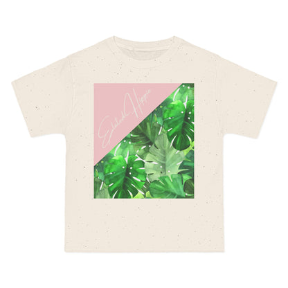 Elated Hippie 100% Cotton Tropical Leaf T-Shirt, Casual Summer Tee, Graphic Tee, Nature Lover Shirt, Vacation Outfit, Gift for Plant Lovers