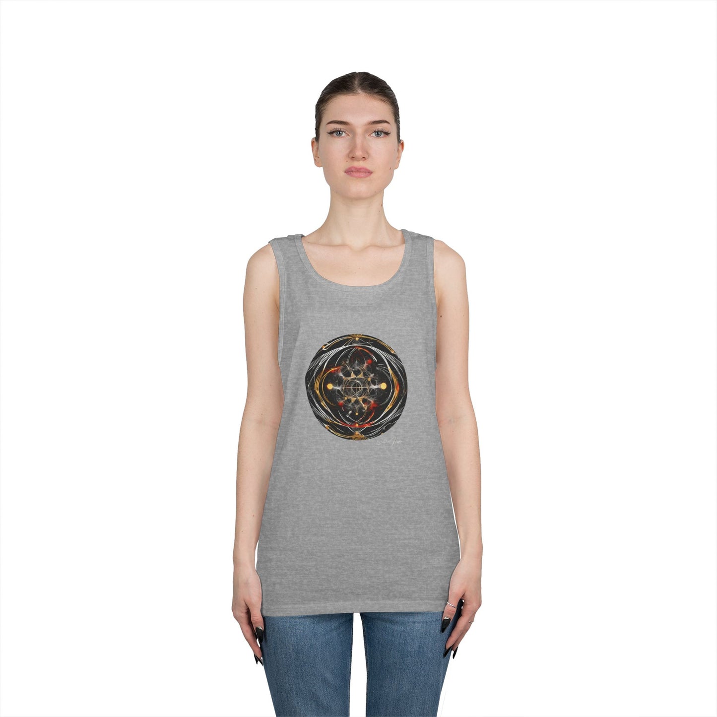 Elated Hippie Archangel Collection "Matrix Within A Matrix" 100% Heavy Cotton Tank Top Men's