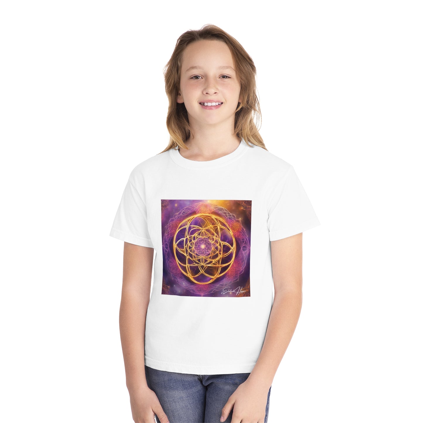 Elated Hippie Youth 100% Cotton  "Flower of Life" Tshirt