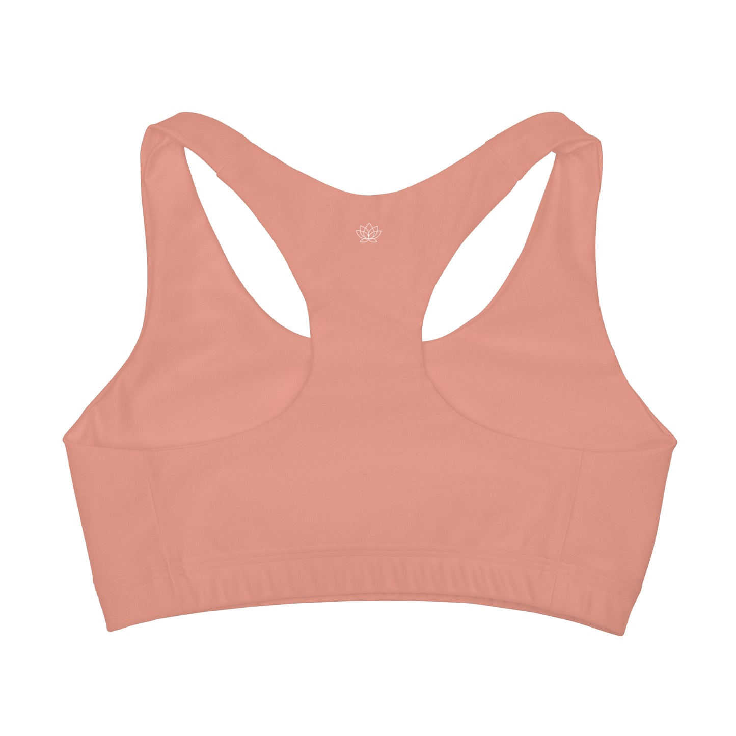 Elated Hippie Girl's Racerback Sports Bra 🎀✨- Dusty Coral