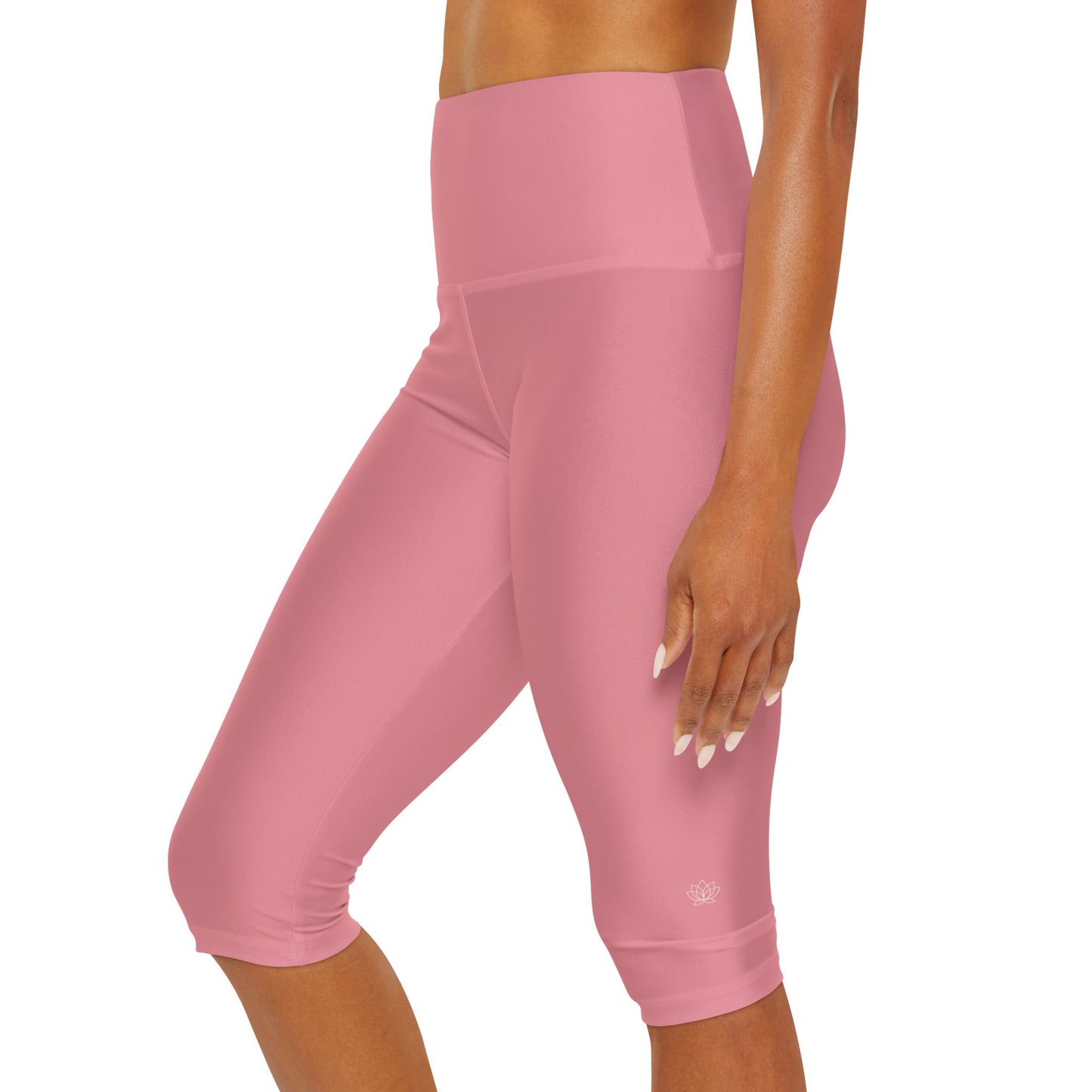 Elated Hippie EmpowerFlex Yoga Capri Leggings - Blush Pink