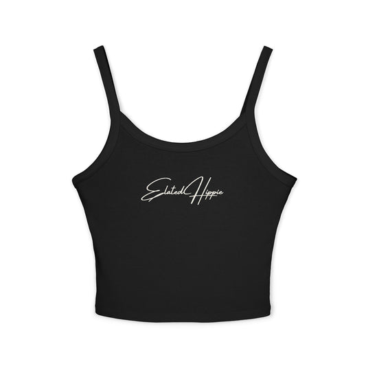 Elated Hippie Ethereal Spaghetti Strap Tank (Black)