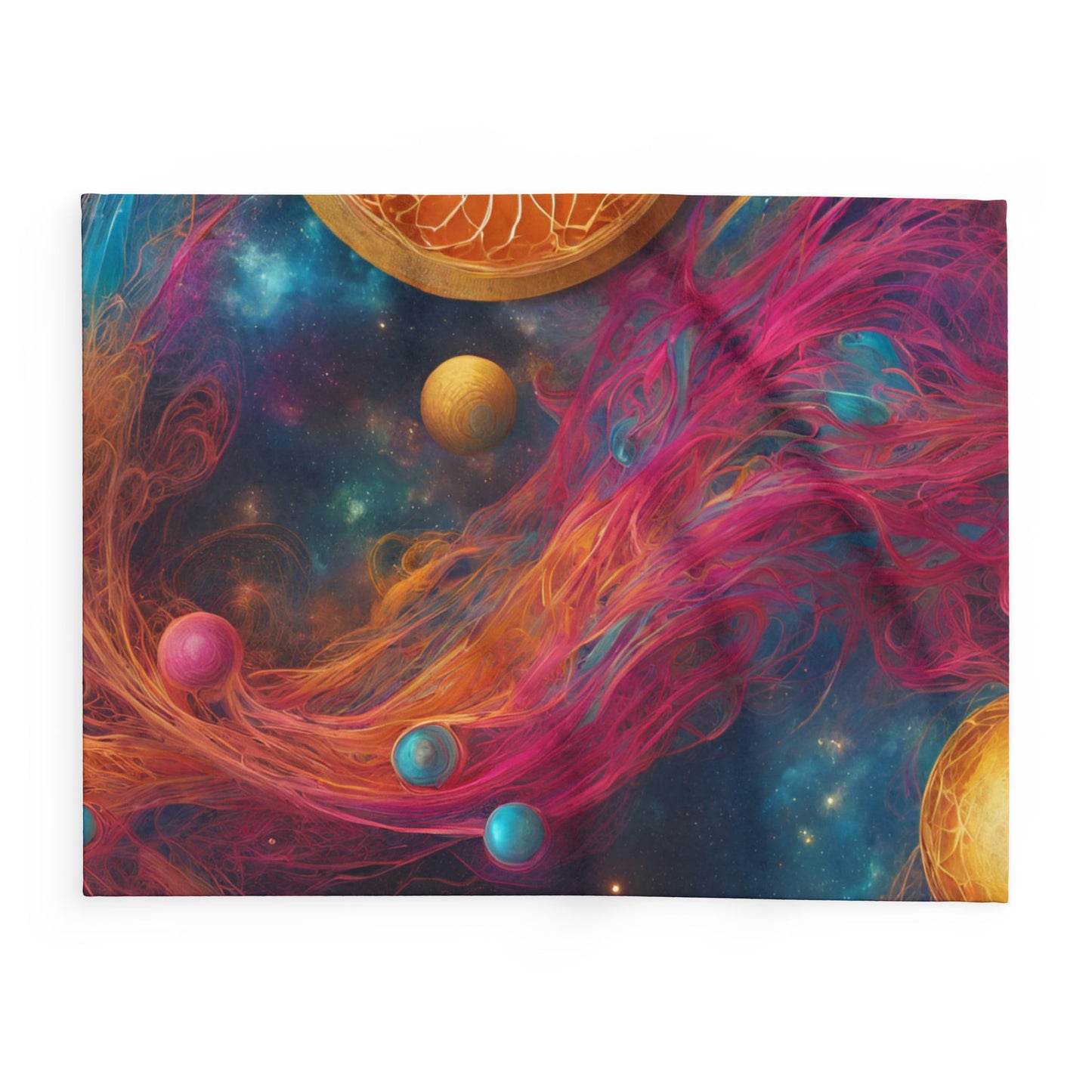 Elated Hippie "Celestial Space Roots" Fleece Blanket