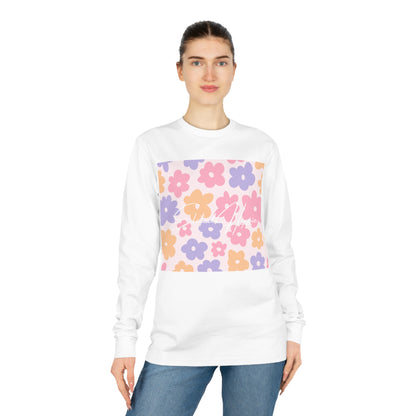 Elated Hippie Modern Geometric Long Sleeve Tee for Casual Style