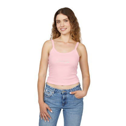 Elated Hippie Ethereal Spaghetti Strap Tank (Pink)