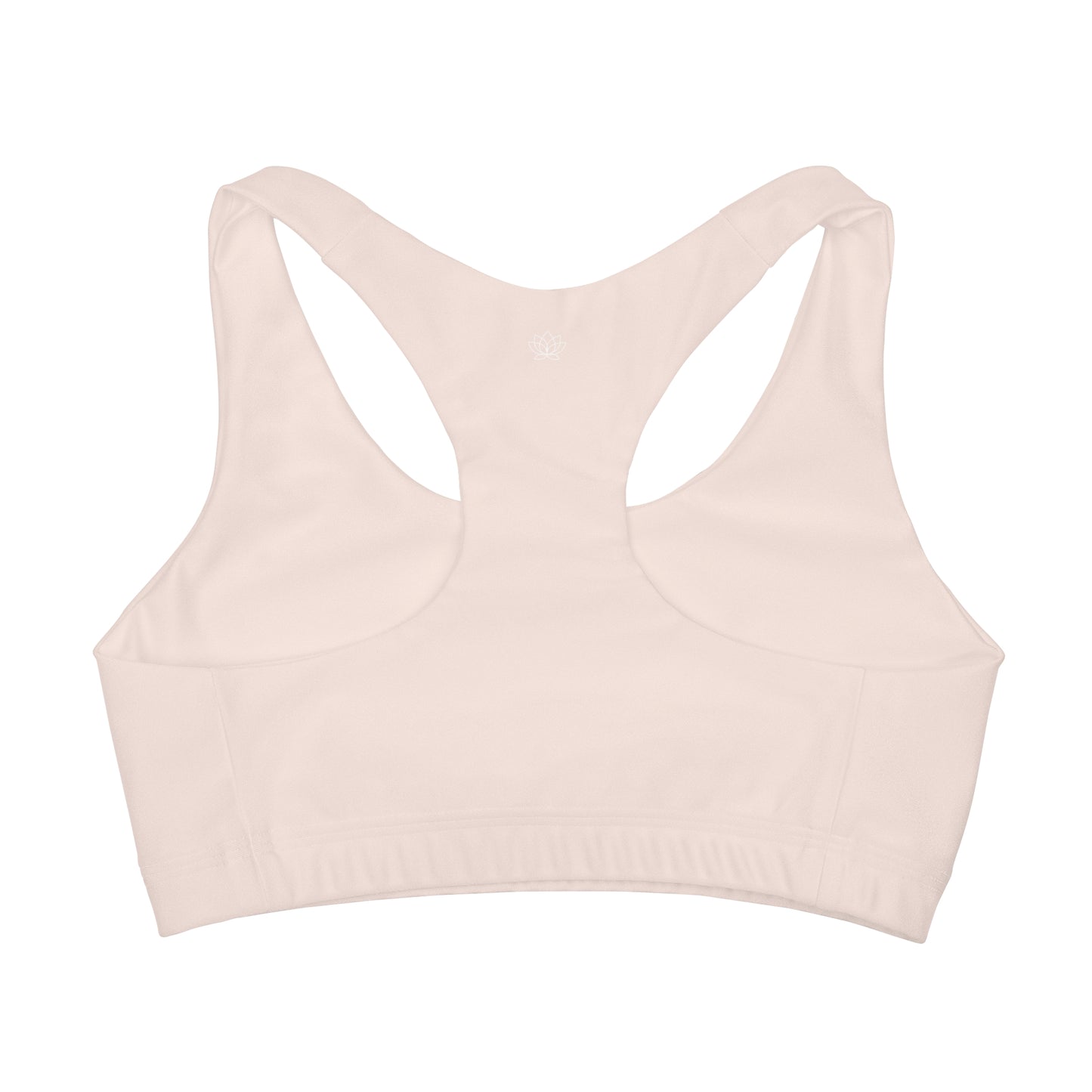 Elated Hippie Girl's Racerback Sports Bra 🎀✨ - Peachy Cream