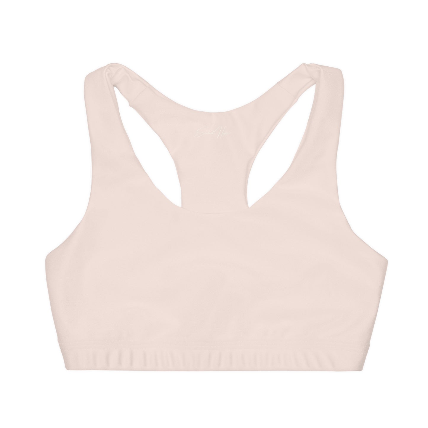 Elated Hippie Girl's Racerback Sports Bra 🎀✨ - Peachy Cream