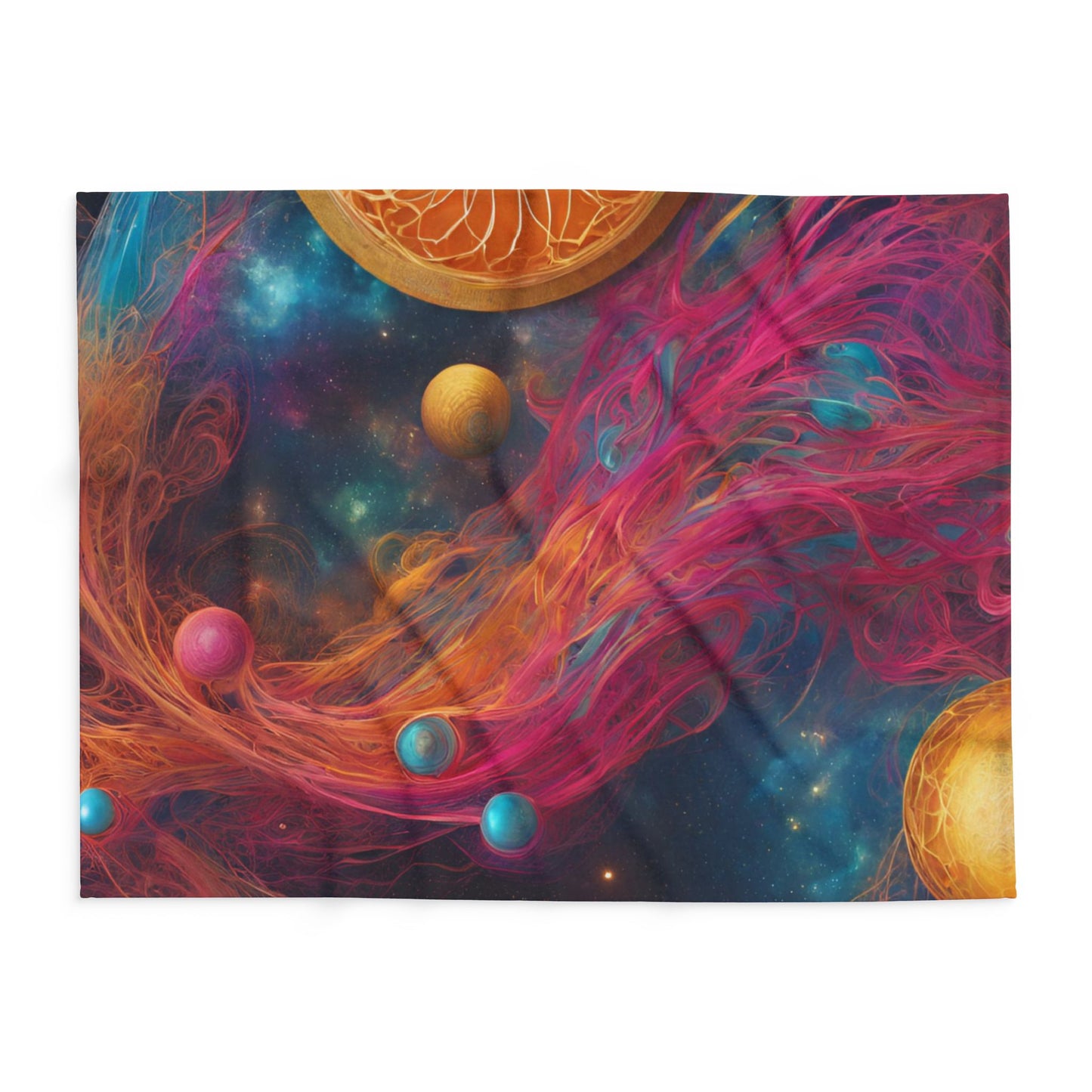 Elated Hippie "Celestial Space Roots" Fleece Blanket