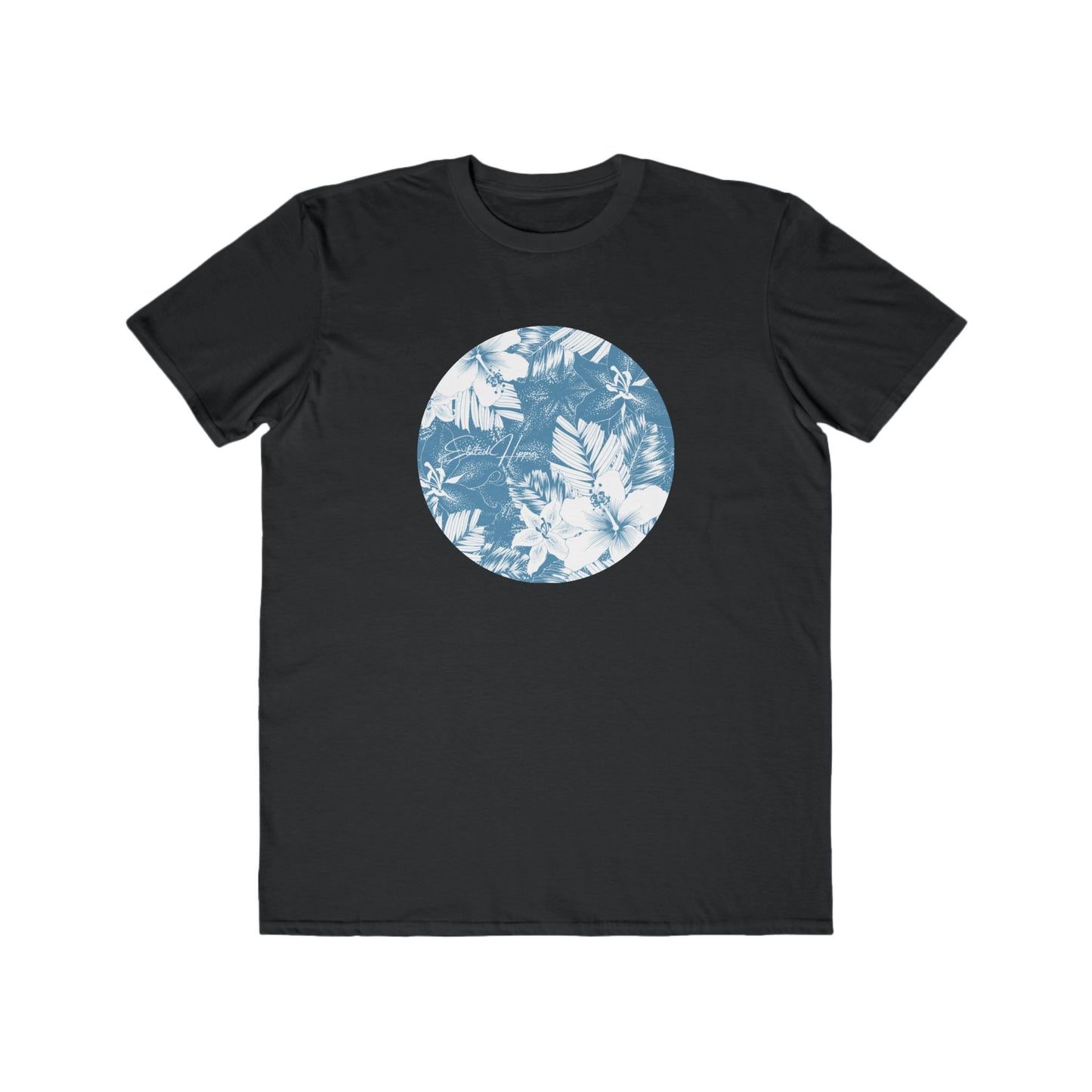 Elated Hippie Men's Lightweight Floral Tee, Casual Wear, Summer Fashion, Beach Vibes, Gift for Him, Everyday Style