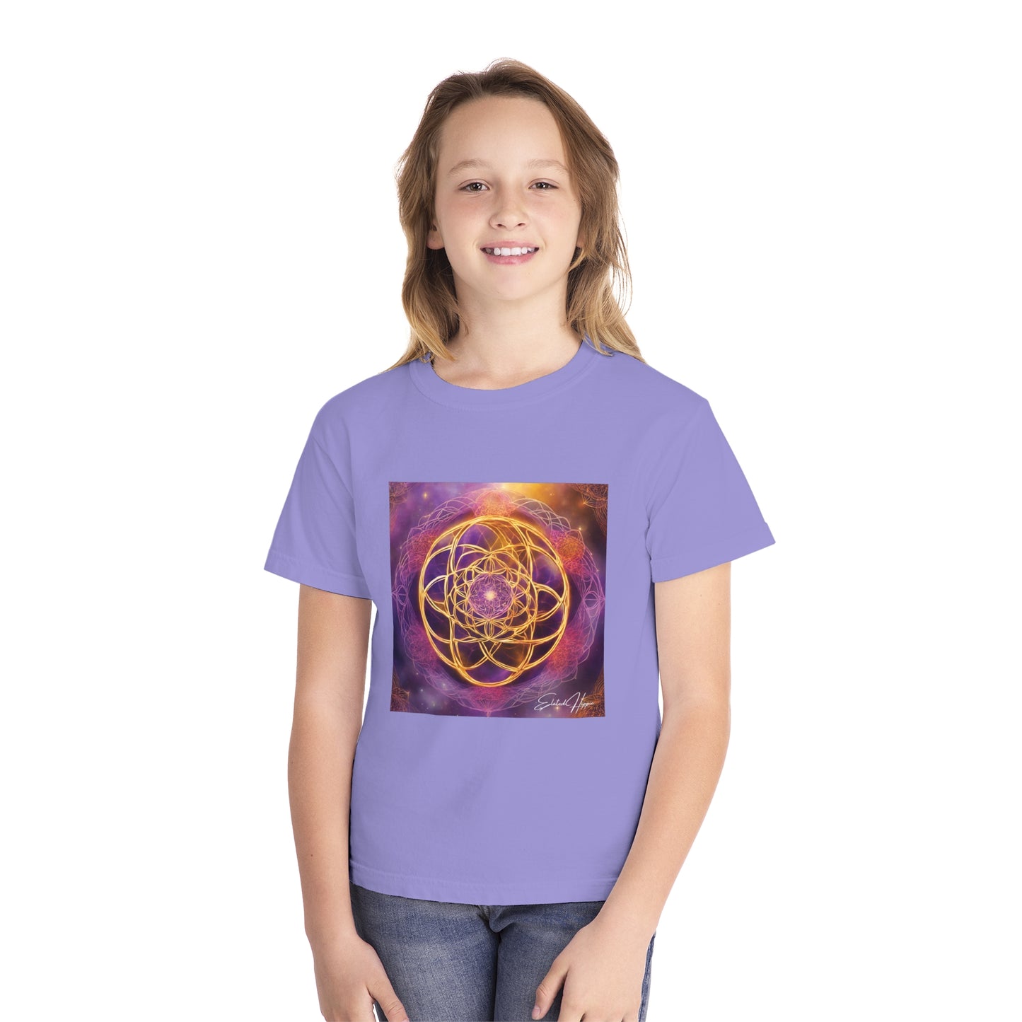 Elated Hippie Youth 100% Cotton  "Flower of Life" Tshirt