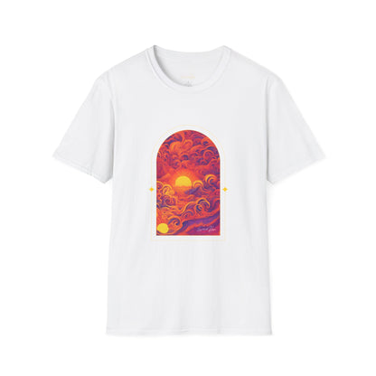 Elated Hippie 100% Cotton Sunset Psychedelic Arch T-Shirt