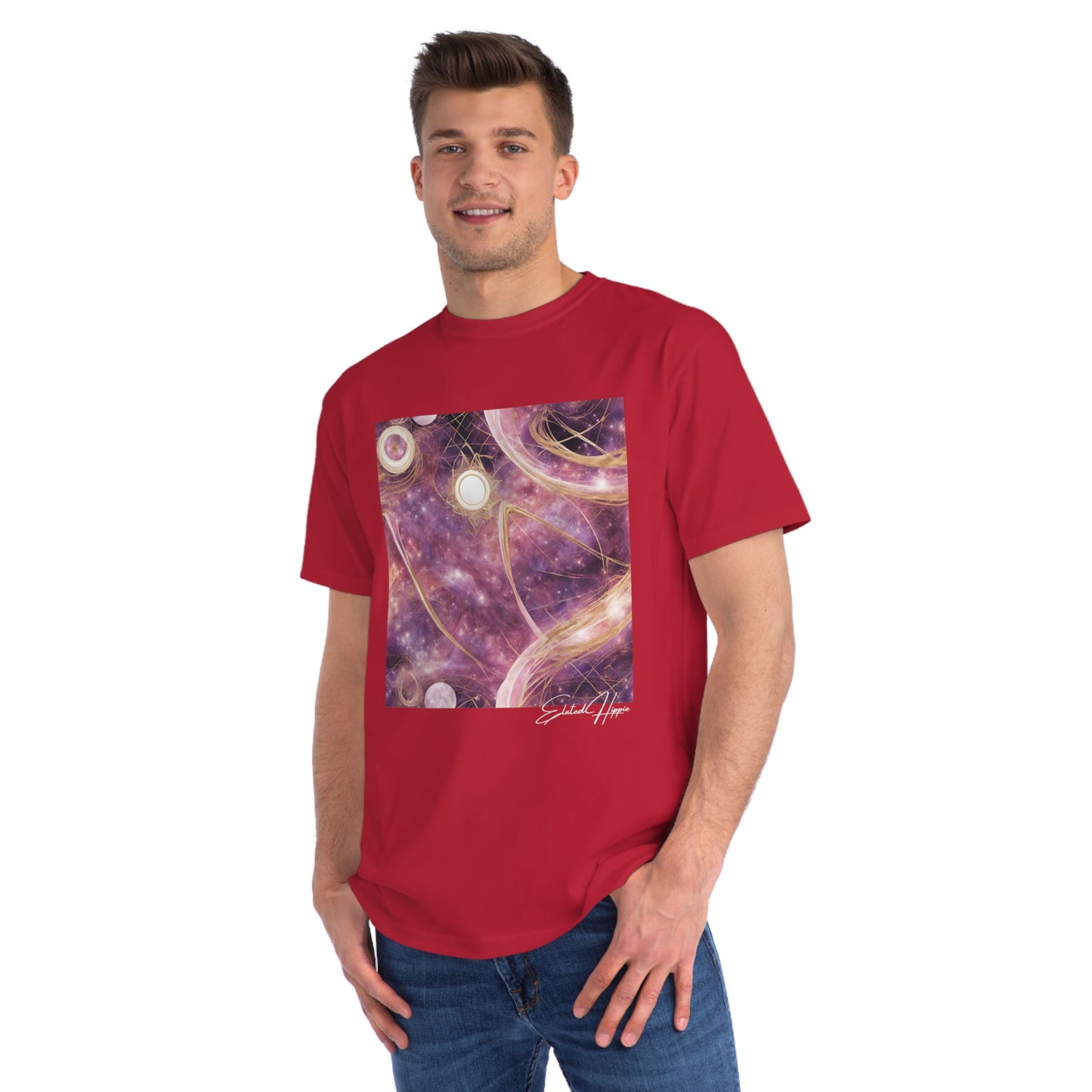 Elated Hippie Chasing Stars 100% Organic Cotton Men's Classic T-Shirt