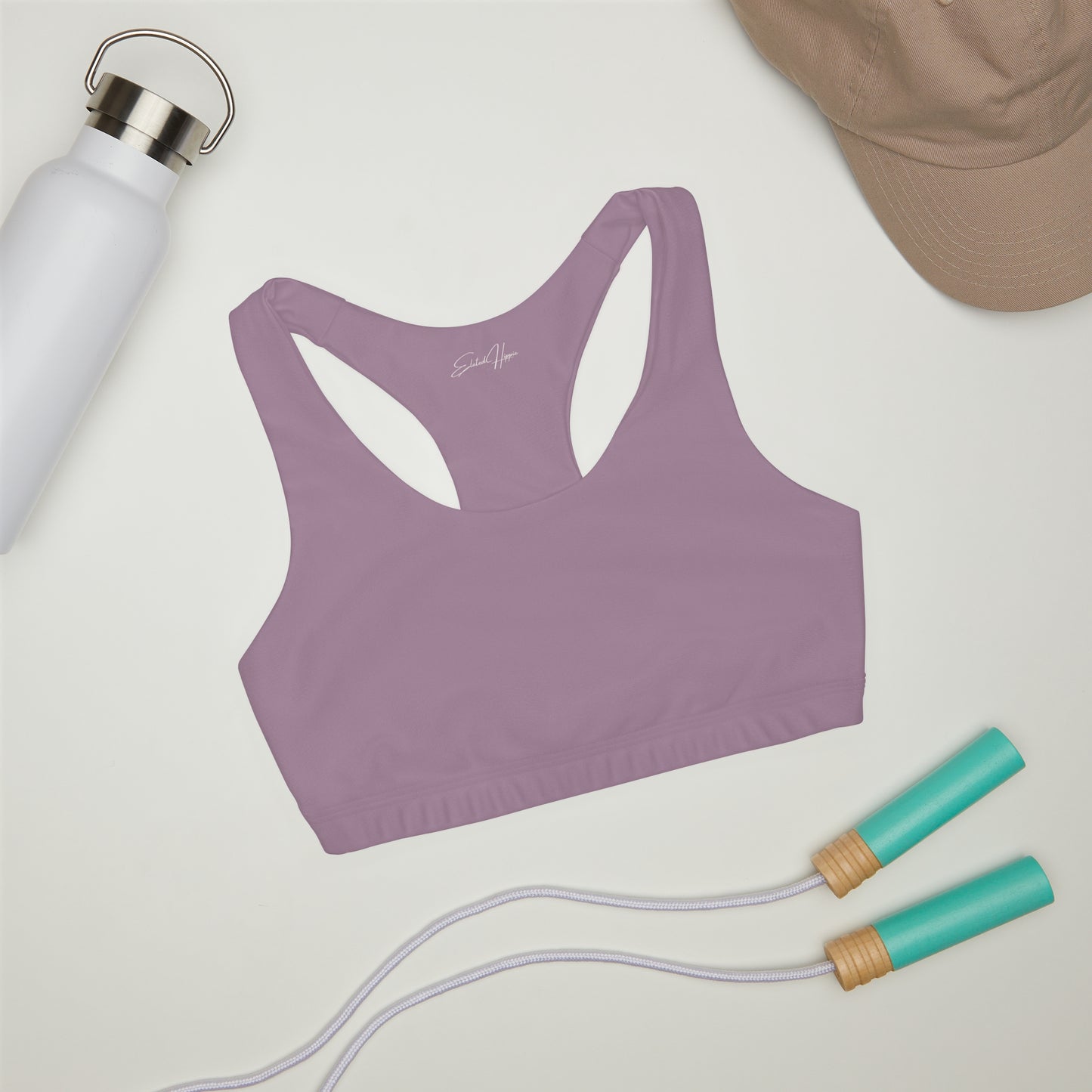 Elated Hippie Girl's Racerback Sports Bra 🎀✨- Lavender Frost