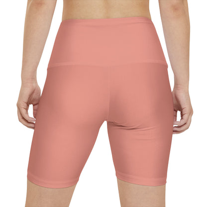 Elated Hippie Women's Workout Shorts - Dusty Coral