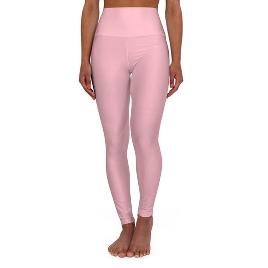 Elated Hippie  High-Waisted Yoga Leggings - Pink Marshmallow