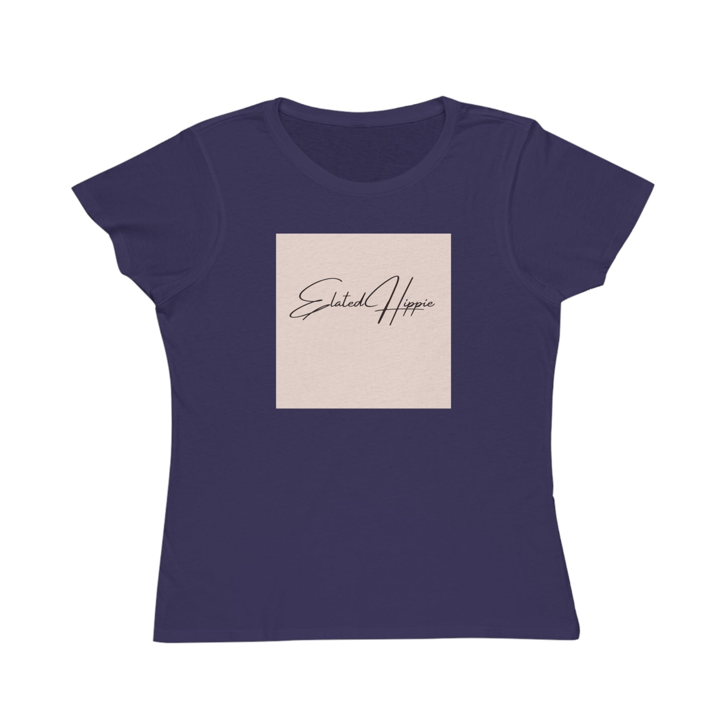 Elated Hippie Organic Women's T-Shirt - Comfortable & Eco-Friendly Casual Wear - Light Peach