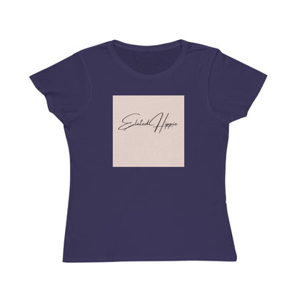 Elated Hippie Organic Women's T-Shirt - Comfortable & Eco-Friendly Casual Wear - Light Peach