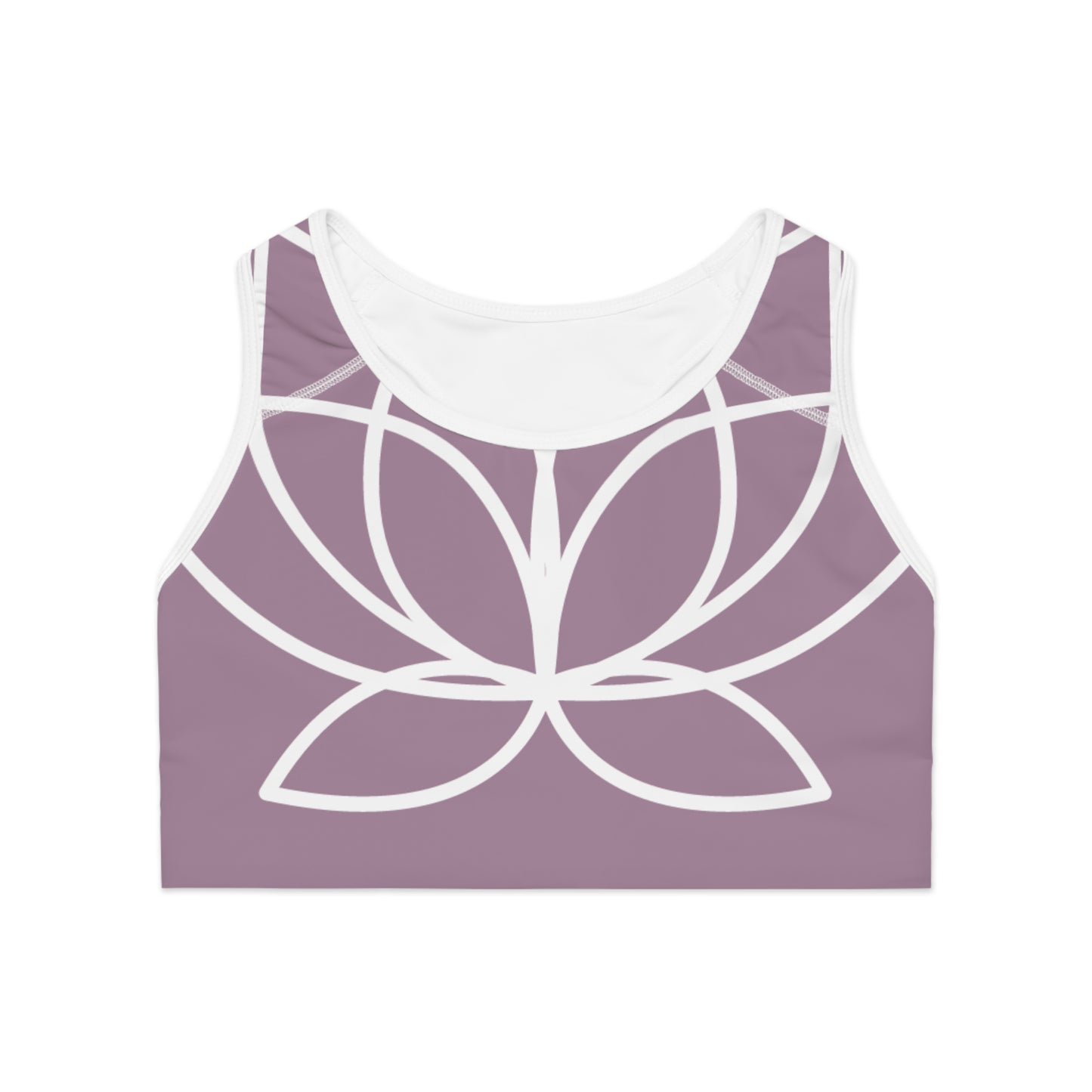Elated Hippie Lotus Sports Bra- Lavender Frost