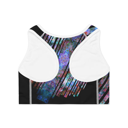 Elated Hippie Sports Bra, Athletic Underwear, Workout Gear, Fitness Apparel, Exercise Top, Activewear for Women