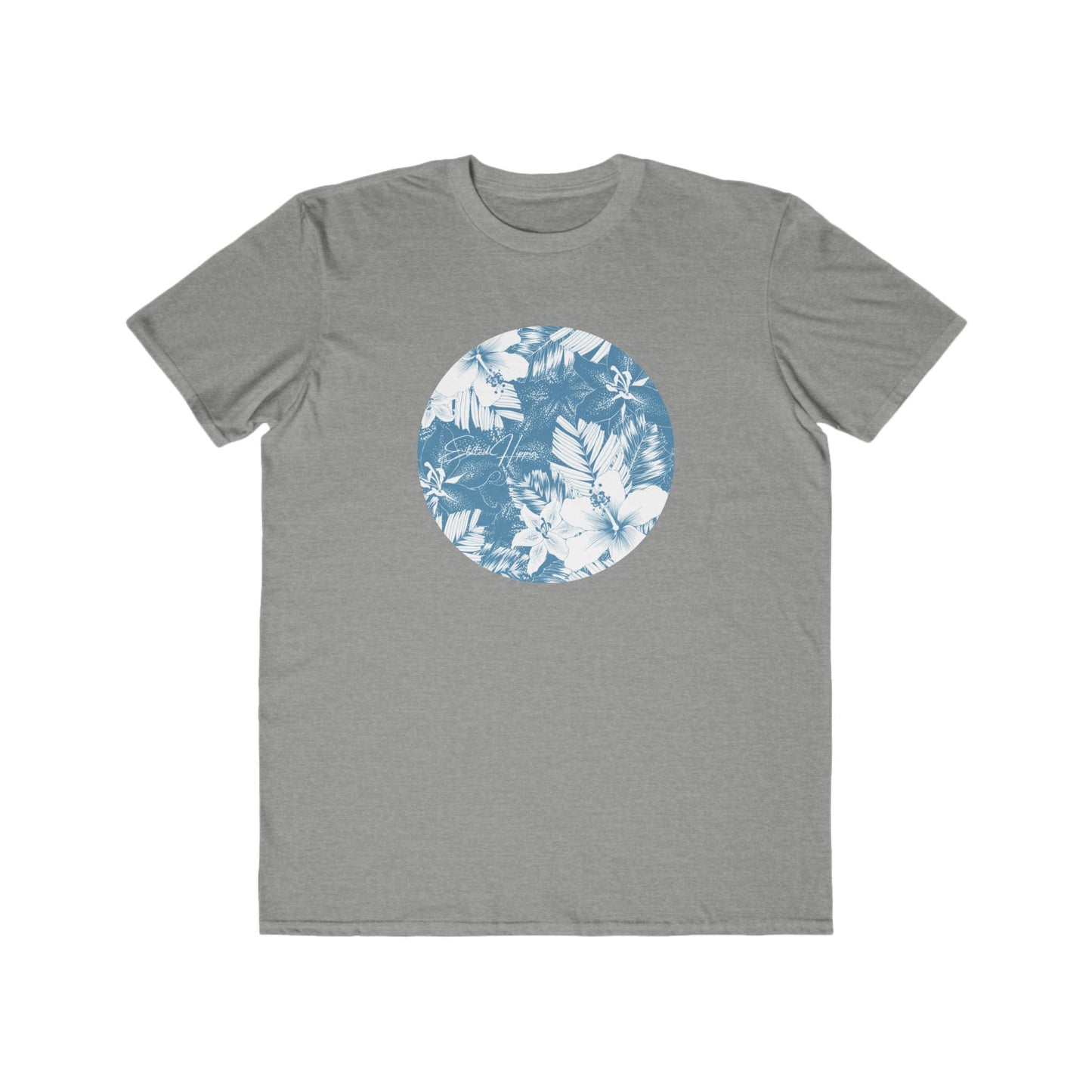 Elated Hippie Men's Lightweight Floral Tee, Casual Wear, Summer Fashion, Beach Vibes, Gift for Him, Everyday Style